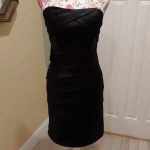 Eden bridesmaid black strapless dress NWT SZ 8